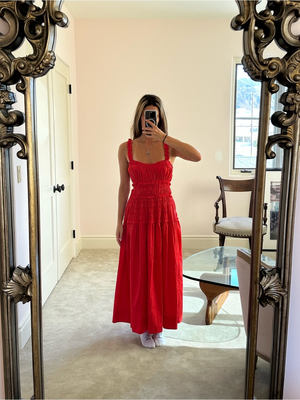 Doen Red Maxi Dress